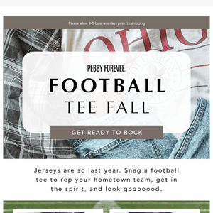 Football tees are a win-win 🏈 🍁