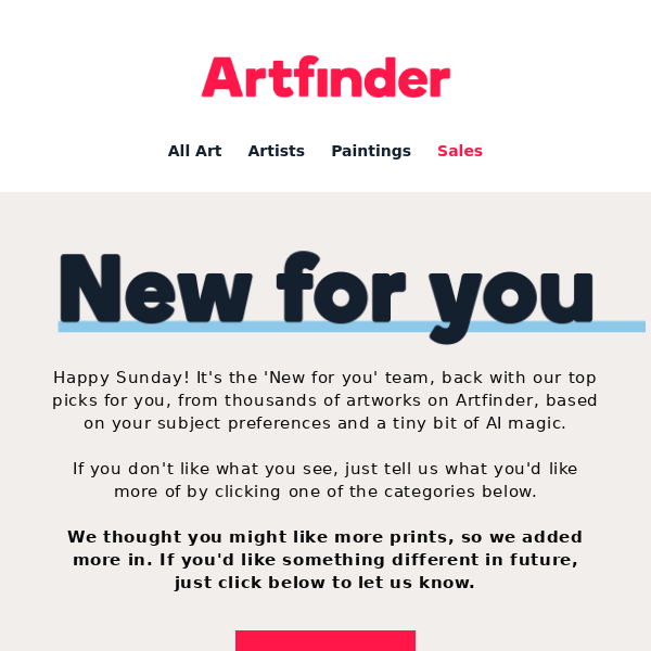 Inspiration is calling, Artfinder 😇
