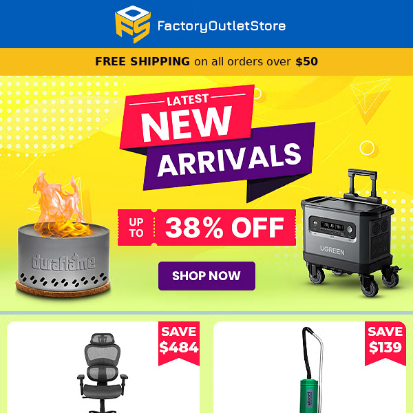 Check out Latest Arrivals at FOS - Up to 38% OFF