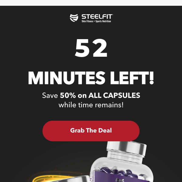 ⏰ 50% off ALL capsules ENDS TONIGHT!