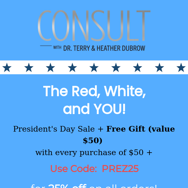 Limited time: Presidents Day Sale + free surprise gift 🎁  (value $50)