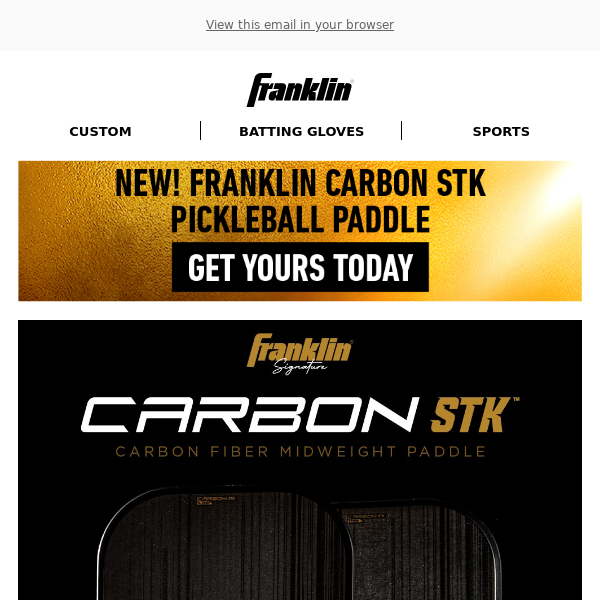 Order Your New Carbon STK Pickleball Paddle