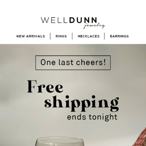 🍷 One last cheers to free shipping.