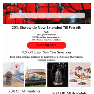 20% off storewide: extended by popular demand