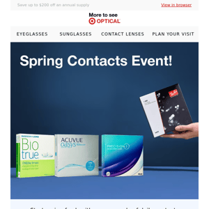 Spring contact lens event!
