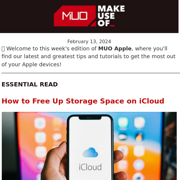 MUO Apple 🍏 Don't Pay More for iCloud Storage Without Trying These Tips