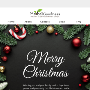 Happy Holidays from Herbal Goodness🎄