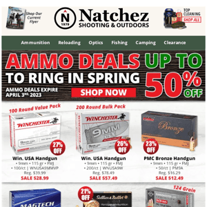 Ring in Spring With Ammo Deals up to 50% Off