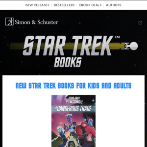 New Star Trek books for kids and adults!