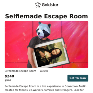 Tickets for Selfiemade Escape Room