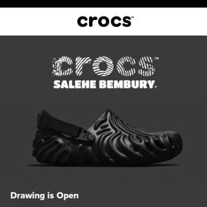 Enter now for your chance at Salehe X Crocs