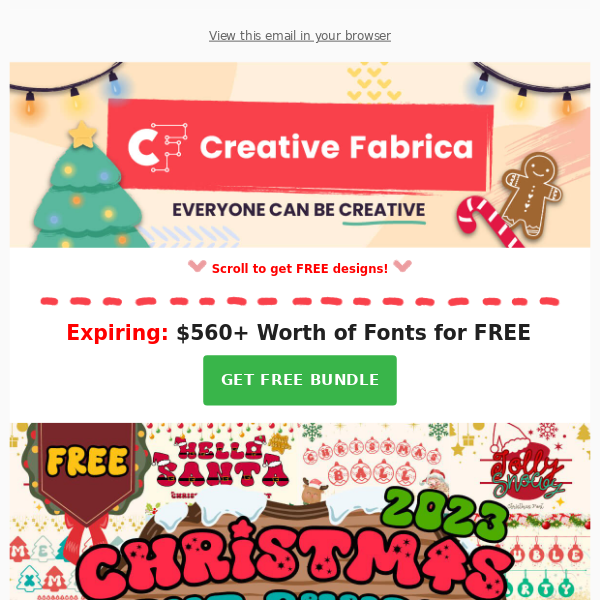 🌟 FREE today: Festive Font Bonanza! 🎁