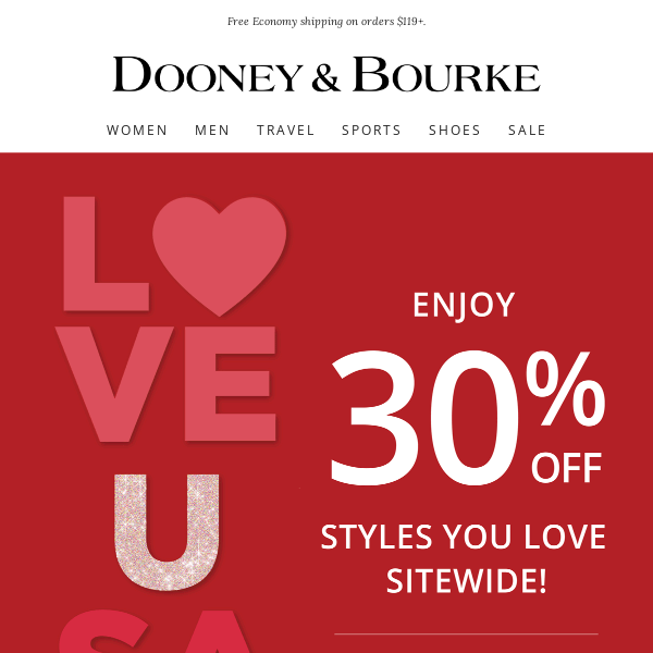 Friend, We Love U! Here's 30% Off.