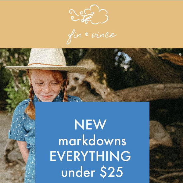 SHOP PAUSE- FINAL MARKDOWNS!