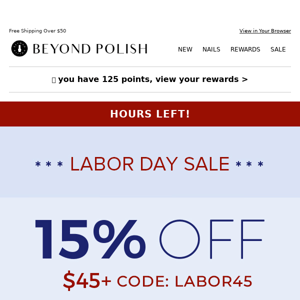 ⌛ HOURS LEFT for Labor Day Deals!