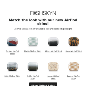 New AirPod skins are live!
