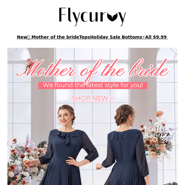 FlyCurvy, Mother of the bride dresses new arrived! we know your needs 😉