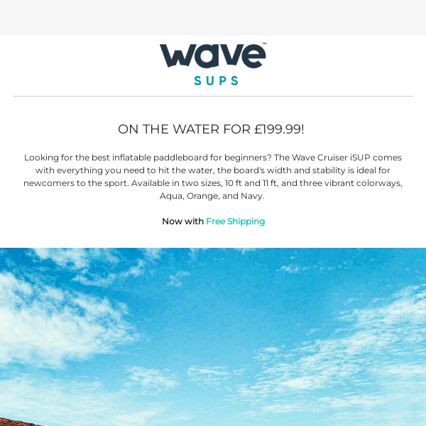 Get Sup'ing for £199,99 😇🏄‍♂️