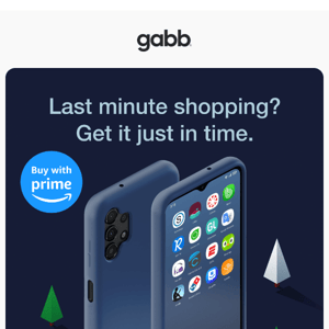 Last day to get Gabb on time, Buy with Prime