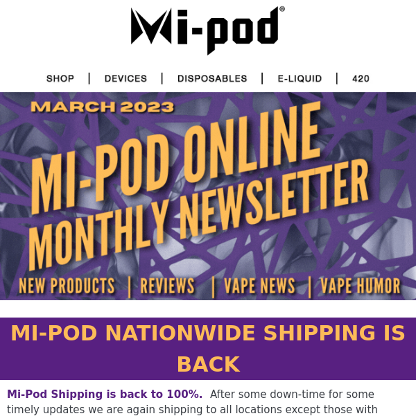 Mi-Pod Monthly Newsletter | March 2023