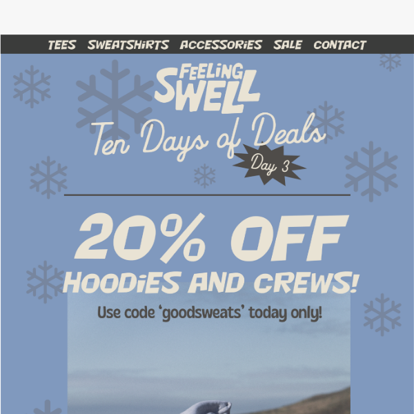 20% Off Sweatshirts!