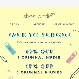 Don’t Miss Back To School Savings ⏰