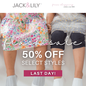 💌 Last Day! | 50% OFF Select Styles 💌