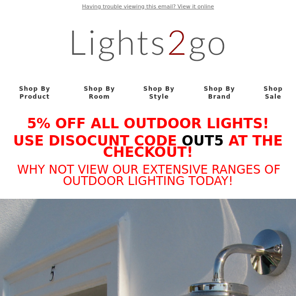 GET YOUR GARDEN READY FOR SUMMER WITH OUR AMAZING RANGES OF OUTDOOR LIGHTS!