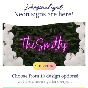 *NEW* NEON signs are here! Check them out