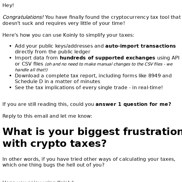 👋 Welcome. Let's get your crypto taxes done!
