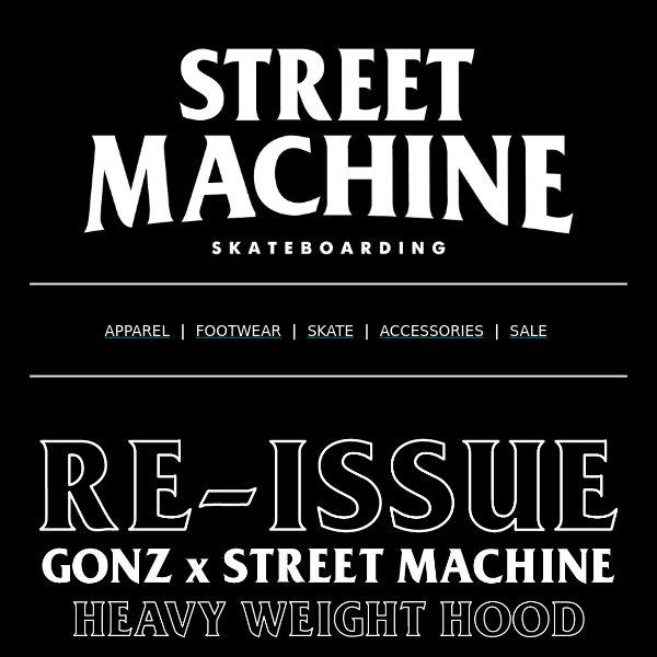 💫  RE-ISSUE - GONZ x Street Machine Hoodies OUT NOW  💫