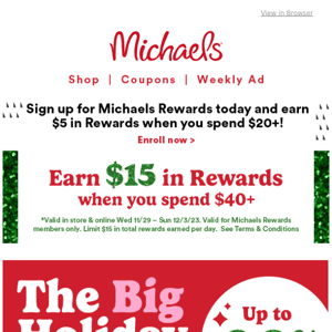 Michaels Coupons