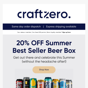 20% Off Best Selling Summer Beer Box