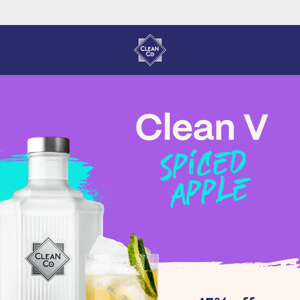 15% off Clean V, our delicious Vodka alternative🍸