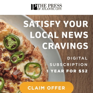 🥪 Lunch Break Special! $52 for 1 Year of Local News!