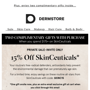 Don't Miss: 15% Off SkinCeuticals