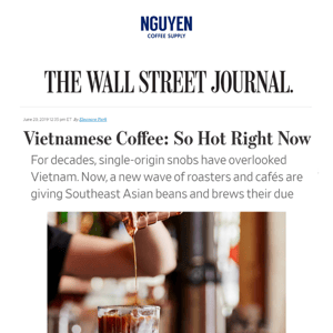 Find out why everyone's talking about Vietnamese robusta coffee