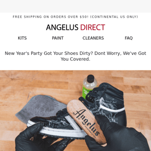Angelus New Year's Shoe Cleaning Guide
