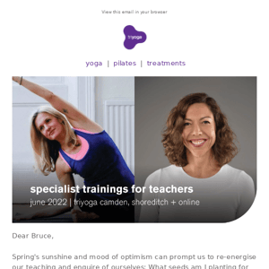 yoga for healing: specialist trainings