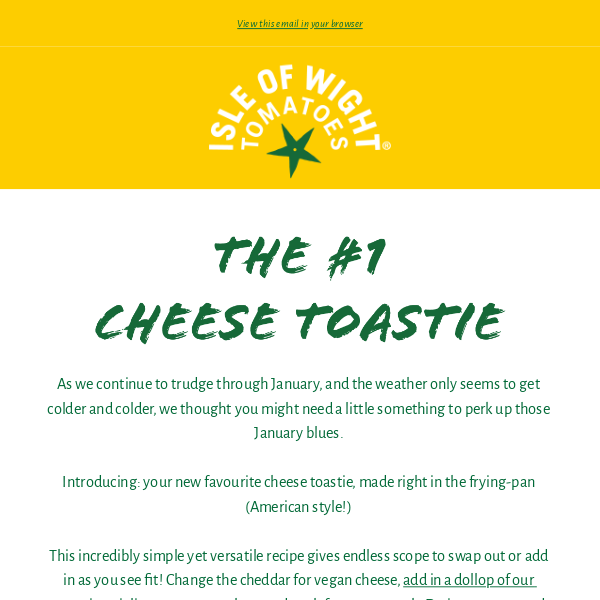 🧀 Beat the January blues with this beautiful cheese toastie