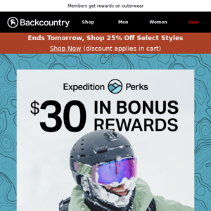 Reminder! $30 in bonus rewards