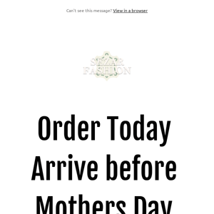 Order today, Arrive before Mothers Day ❤️