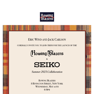 Special Invitation: Seiko x Rowing Blazers