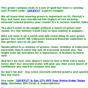 💰🍀Hey Nogu, This Pot Of Gold Disappears Tonight! Click For Your Discount....