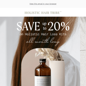 SAVE on Holistic Hair Loss Kits!