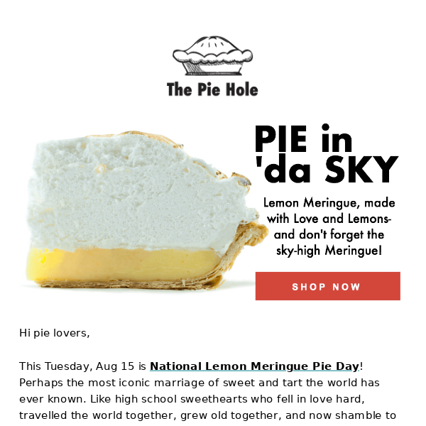 National Lemon Meringue Pie Day! 🍋🥧❤️