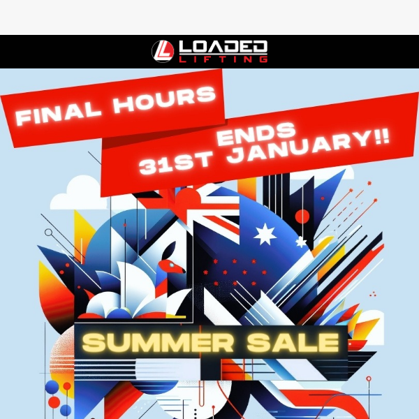 ⏰ FINAL HOURS of Summer Sale - Hop to it !🏃