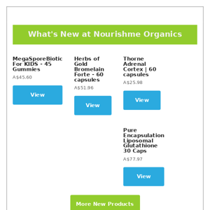 What's New at Nourishme Organics 💚