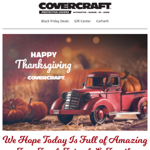 Happy Thanksgiving Covercraft