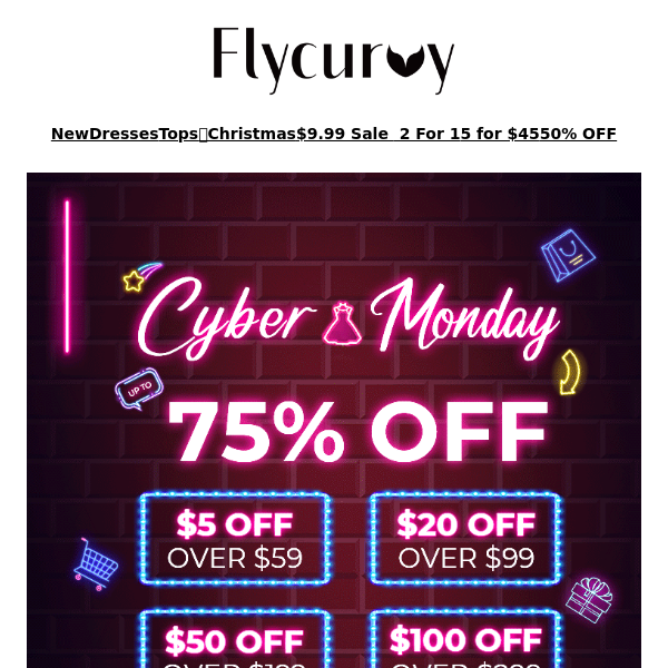 FlyCurvy, Countdown to Cyber ​​Monday!  ⏰3Hrs Left ⚡️